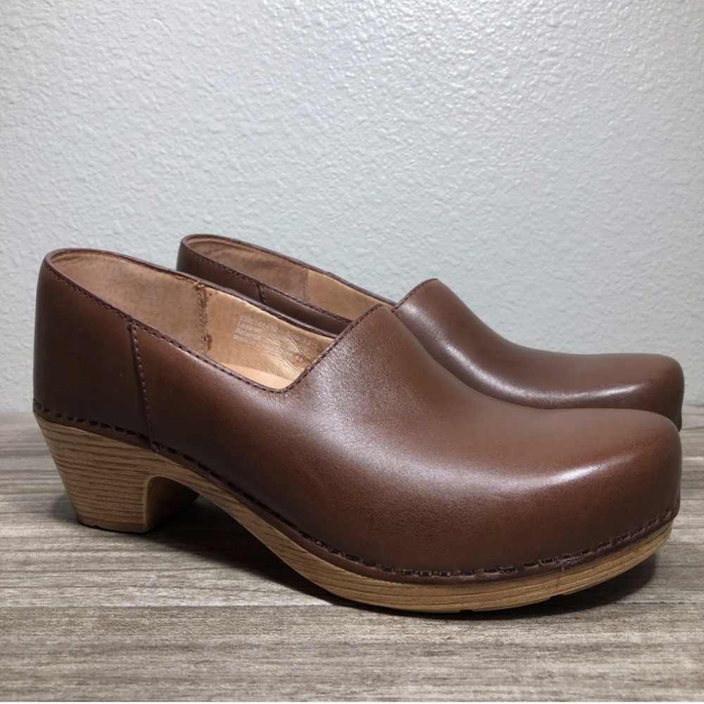 Dansko Leather Clog Shoes